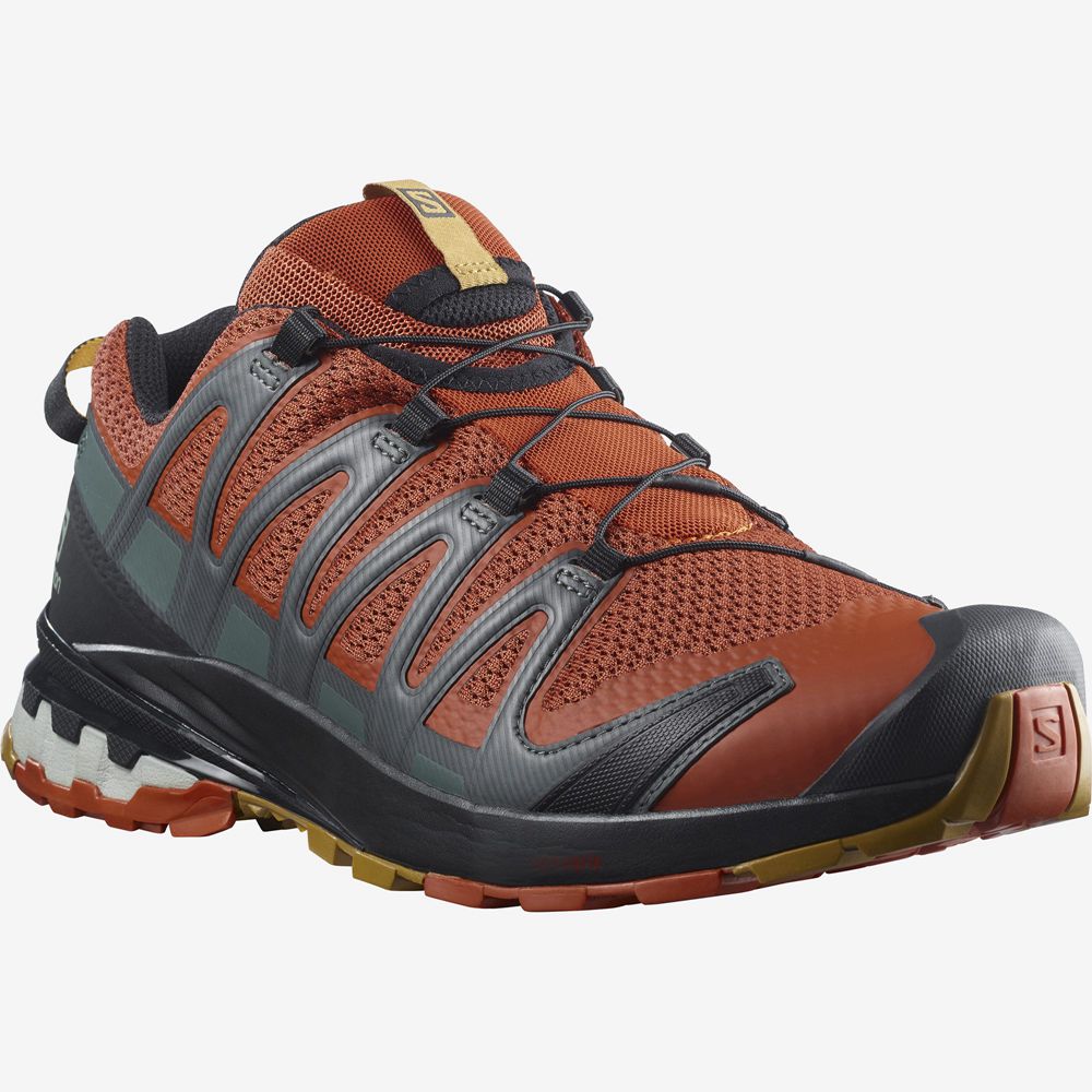 Zapatillas Salomon Chile Zapatillas Salomon Xa Pro 3D V8 Zapatillas Trail Running Salomon Hombre Naranjas